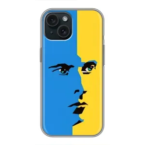 Украинские Чехлы для iPhone 15 с картинкой УПА (AlphaPrint) (Степан Бандера)