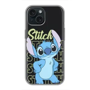 Чохол з принтом Стіч на iPhone 15 (Stitch 626)