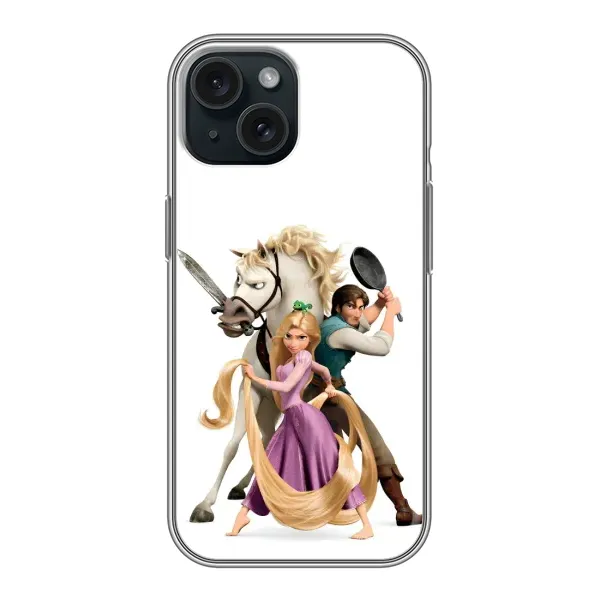Чохол з принтом «Рапунцель та друзі» для iPhone 15 Чохол з принтом «Рапунцель та друзі» для iPhone 15