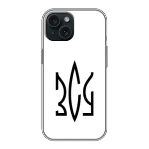 Чехлы для iPhone 15 Укр. Символика (AlphaPrint) (ЗСУ герб)