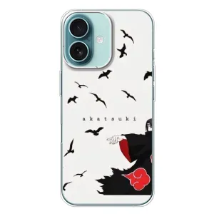 Чехлы на тему: Итачи Учиха для iPhone 16 Plus (AlphaPrint) (Akatsuki)