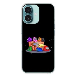 Чехол Амонг Ас для iPhone 16 Plus (AlphaPrint) (Амонг-ас)