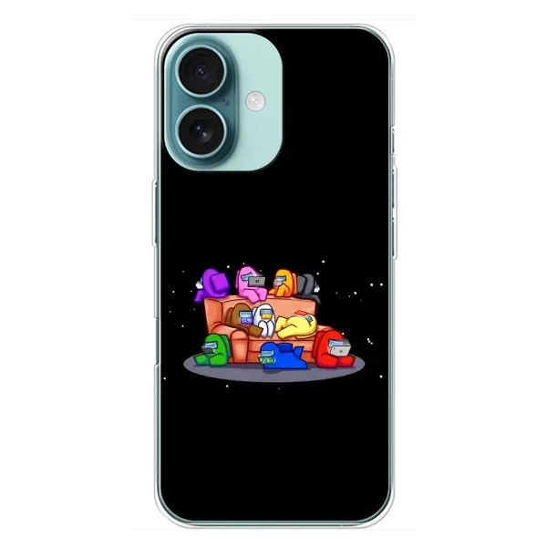 Чехол с принтом «Амонг-ас» для iPhone 16 Plus Чехол с принтом «Амонг-ас» для iPhone 16 Plus
