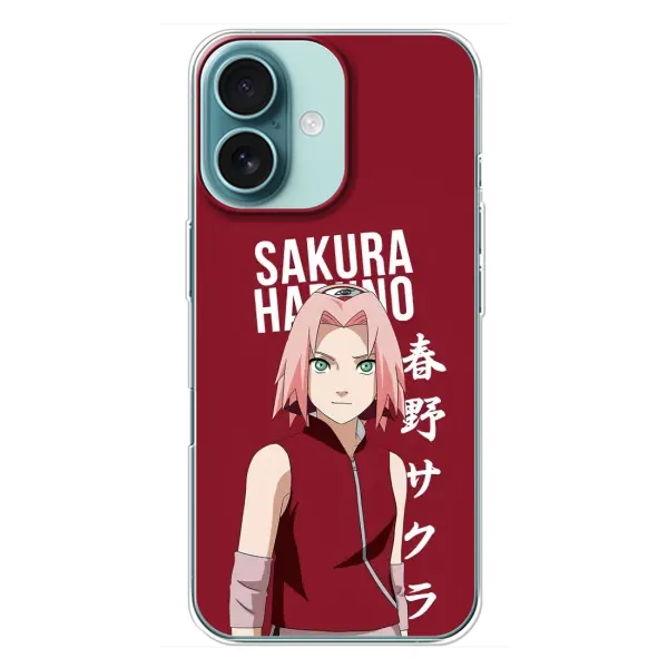Чохол з принтом «Аніме Сакура» для iPhone 16 Plus
