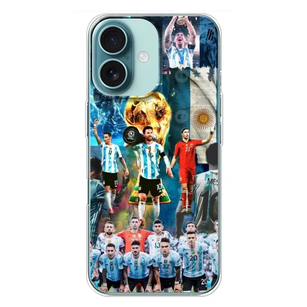 Чохол з принтом «Аргентина Мессі» для iPhone 16 Plus
