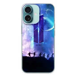 Чехлы BTS для iPhone 16 Plus (AlphaPrint) (Army BTS)