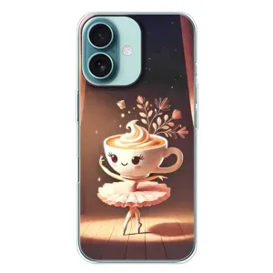 Чохол з мемом Тралалело тралала на iPhone 16 Plus (Балерина капучина)