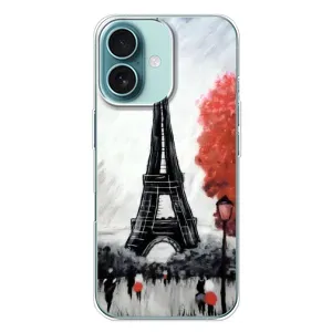 Чехол Эйфелева Башня для iPhone 16 Plus - (AlphaPrint) (Башня в Париже)