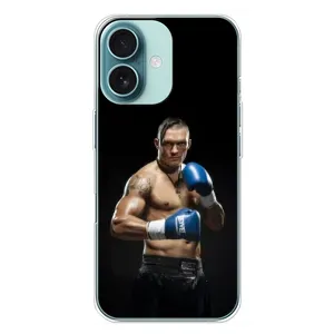 Чехол с картинкой Александр Усик для iPhone 16 Plus (Боксер Усик)