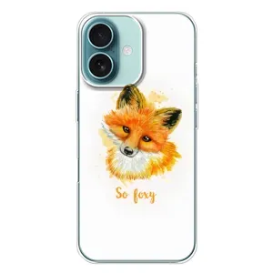 Чехлы с картинкой Лисички для iPhone 16 Plus (VPrint) (Девочка Лиса)