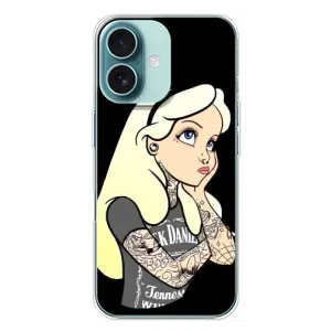 Чехол с печатью для iPhone 16 Plus - (Мода) (AlphaPrint) (Девочка в тату)