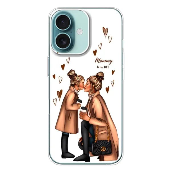 Чехол с принтом «Дочка и мама» для iPhone 16 Plus Чехол с принтом «Дочка и мама» для iPhone 16 Plus