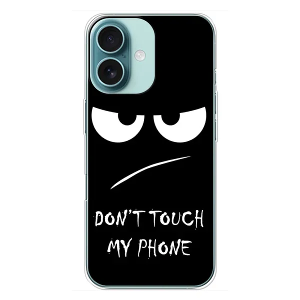 Чехол с принтом «Dont Touch» для iPhone 16 Plus