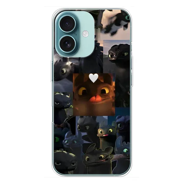 Чохол з принтом «Дракон колаж» для iPhone 16 Plus