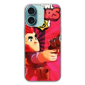Чехол для iPhone 16 Plus Бравл Старс (VPrint) (Дуэлянт Кольт)