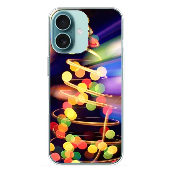 Чехол с принтом «Елка с гирлянд» для iPhone 16 Plus Чехол с принтом «Елка с гирлянд» для iPhone 16 Plus