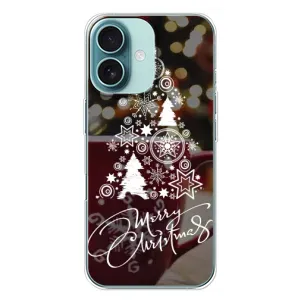 Рождественские Чехлы для iPhone 16 Plus (VPrint) (Елочка узорная)