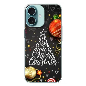 Рождественские Чехлы для iPhone 16 Plus (VPrint) (Елочка)