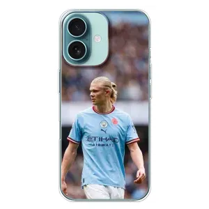 Чехлы с футболистом Ерлинг Холанд для iPhone 16 Plus (AlphaPrint) (Эрлинг Холанд)