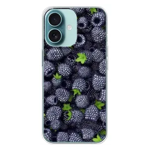 Чехлы с Фруктами для iPhone 16 Plus (VPrint) (Ежевика)