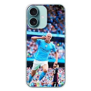 Чехлы с футболистом Ерлинг Холанд для iPhone 16 Plus (AlphaPrint) (фанаты Холанда)