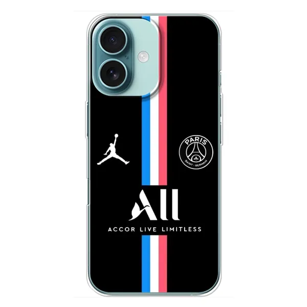 Чохол з принтом «футболка ПСЖ» для iPhone 16 Plus