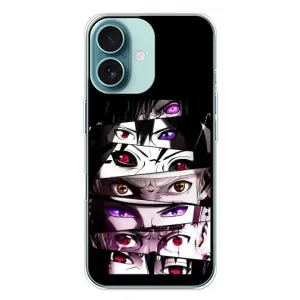 Чехлы Персонажи Аниме Наруто для iPhone 16 Plus (AlphaPrint) (Глаза Anime)