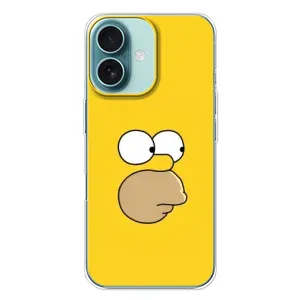 Чехол с Симпсонами для iPhone 16 Plus (VPrint) (Гомер)