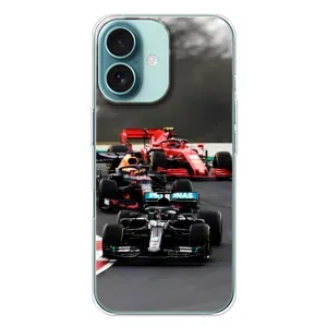 Чохол з принтом «Гонка Формула 1» для iPhone 16 Plus