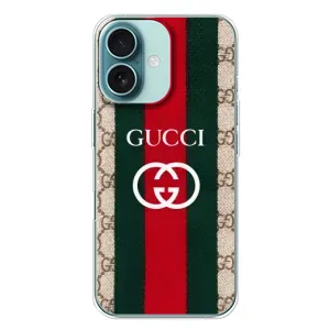 Чехлы ГУЧЧИ для Айфон 16 Плюс (AlphaPrint) (Gucci дизайн)