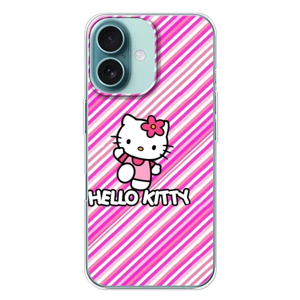 Чохол з принтом «Hello Kytty» для iPhone 16 Plus