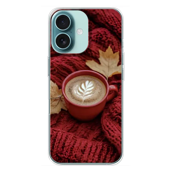 Чехол с принтом «Кофе на пледе» для iPhone 16 Plus Чехол с принтом «Кофе на пледе» для iPhone 16 Plus