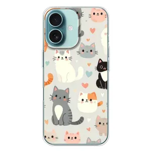 Чехол с рисунком кот на iPhone 16 Plus