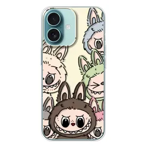 Чохол з Лабубу на iPhone 16 Plus (Золота мавпа Bored Ape)