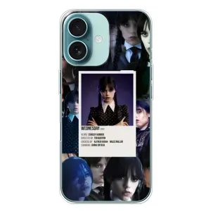 Чехлы Венсдей на iPhone 16 Plus Уэнсдей (AlphaPrint) (коллаж Уэнздей)