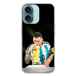 Чехлы для iPhone 16 Plus (Leo чемпион) (AlphaPrint) (Кубок Месси)
