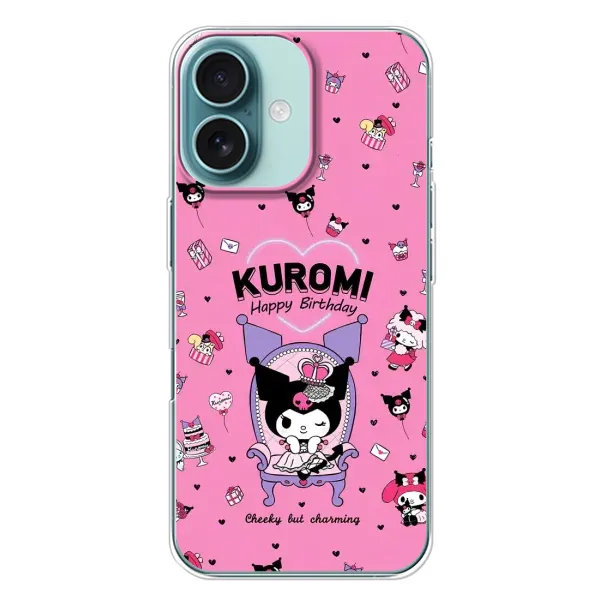 Чохол з принтом «KUROMI» для iPhone 16 Plus