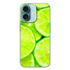 Чехлы с Фруктами для iPhone 16 Plus (VPrint) (Лайм)