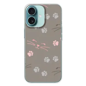 Чохол з малюнком кіт на iPhone 16 Plus (Лапи і вуса)