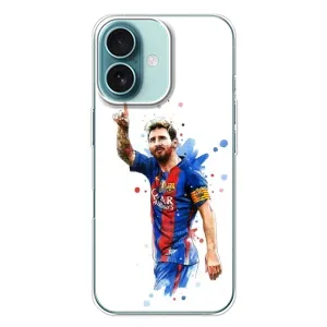 Чехлы Месси для iPhone 16 Plus (AlphaPrint) (Лео Месси)