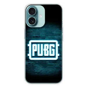 Чехол PUBG для Айфон 16 Плюс (AlphaPrint) (Лого PUBG)