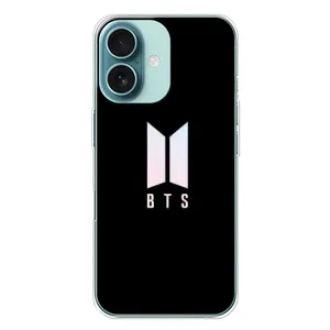 Чехлы BTS для iPhone 16 Plus (AlphaPrint) (Лого BTS)