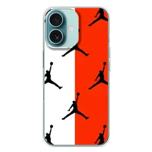 Чехлы для iPhone 16 Plus - с картинкой JORDAN (AlphaPrint) (Лого Джордан)