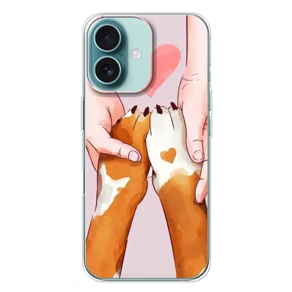 Чохол з принтом «Любовь до собак» для iPhone 16 Plus
