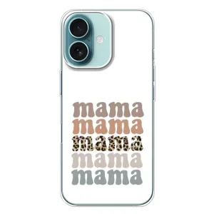 Чохли для мами на iPhone 16 Plus (Текстовий колаж мама)