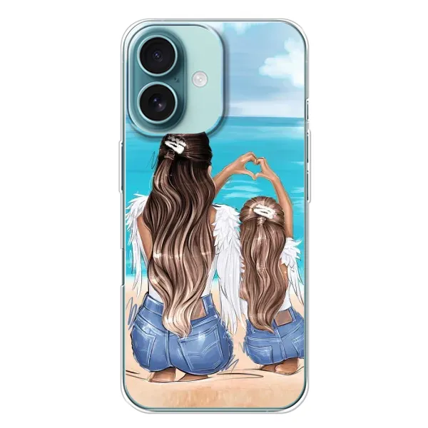 Чехол с принтом «Мама с доченькой» для iPhone 16 Plus Чехол с принтом «Мама с доченькой» для iPhone 16 Plus