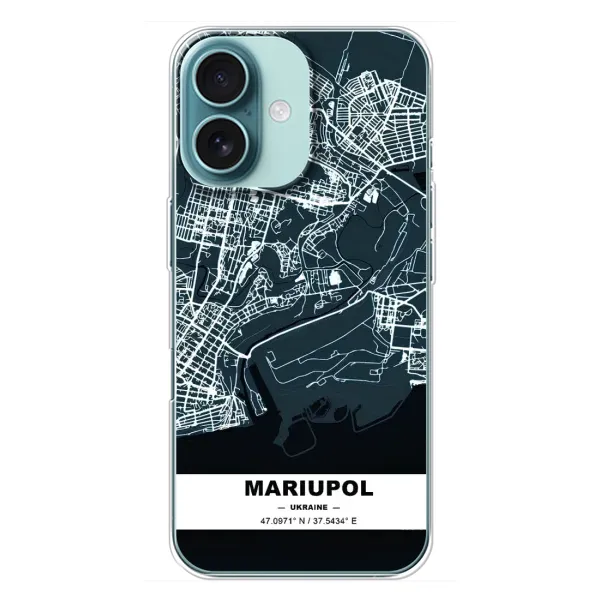 Чехол с принтом «Мариуполь» для iPhone 16 Plus