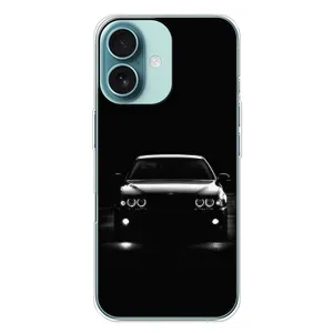 Чехол для Айфон 16 Плюс - с принтом БМВ (AlphaPrint) (Машина BMW)