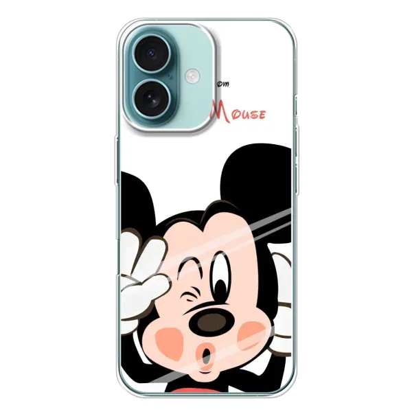 Чехол с принтом «Маус Микки» для iPhone 16 Plus Чехол с принтом «Маус Микки» для iPhone 16 Plus
