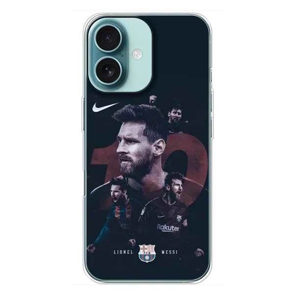 Чохол з принтом «Мессі 10» для iPhone 16 Plus